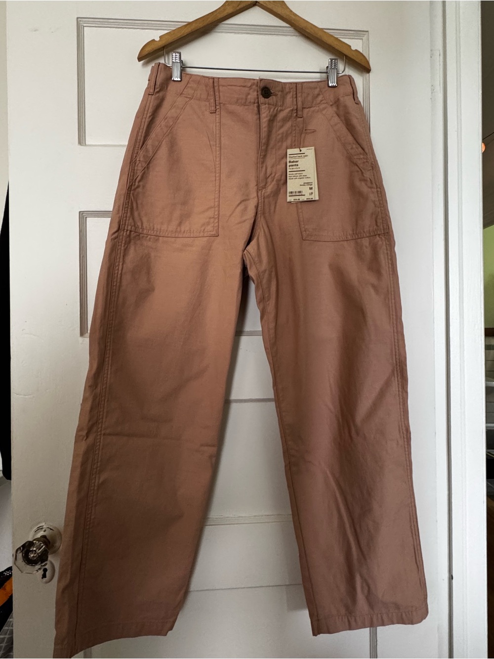 Muji Women's Straight-Leg Trousers in Dusty Rose
